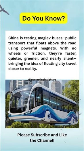 🚎 China’s Silent, Floating Bus Is Straight Out of Sci-Fi ⚡️