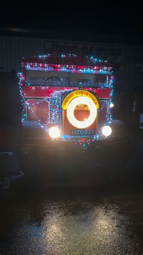 Technically it’s a farmers charity Christmas light up road run. True I might not be a farmer but I have ploughed a few fields! Really lovely local events to be invited to. There were thousands of people watching tonight, waving and requesting a toot on the horn. We went through Shepton Mallet, Wells and Glastonbury. Just a little side note if you get invited to an event like this and you have a vehicle with a bonnet out front. Maybe don’t cover it in lights. Well not if you value being able to s