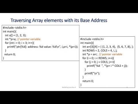 9 Pointers & Dynamic Memory Allocation (DMA) in C Language by Dr. Mallikharjuna Rao K