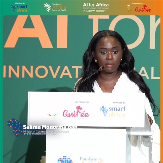 Salima Monorma Bah, Minister - Ministry of Communication, Technology and Innovation, emphasized a critical point at #TAS2025: Connectivity alone is not enough, Africa must ensure access to meaningful content if digital transformation is to be truly inclusive. She highlighted the need to align devices, connectivity, and content ecosystems so that no citizen is left behind, reaffirming Sierra Leone’s commitment to working with Smart Africa and regional partners to create a digitally empowered soci