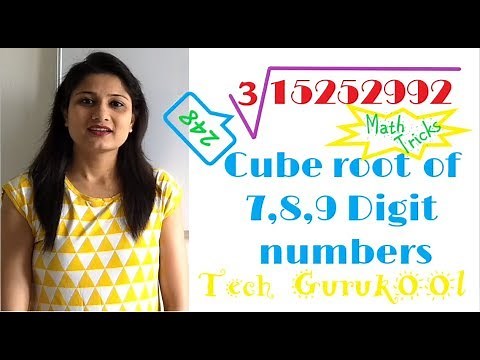 CUBE ROOT OF 7,8,9 DIGIT Numbers || FAST MATH TRICKS