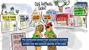 #watch | Mid-Day News Embark on a visual journey through the vibrant lens of Goan women documenting life in the beach state! Meet Ulka Chauhan, the globetrotting photographer capturing the charm of Portuguese-style homes, and Angela Ferrão, the satirical cartoonist shedding light on Goa's issues. Discover the unique stories and perspectives these talented women bring to life. Don't miss Chauhan's cinematic captures of ancestral homes and Ferrão's witty cartoons at The Uninvited exhibition in Gal