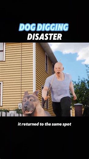 Dog digging disaster#science #knowledge #fyp #usa