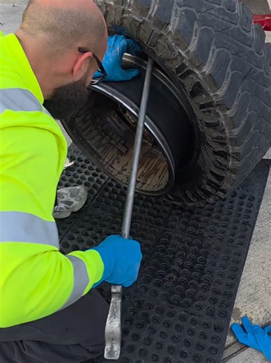 Alloy Rim Tire Swap: Before and After Clean Results