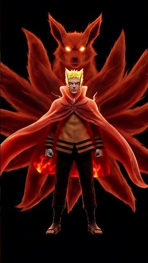 Naruto Baryon Mode (Boruto) - 3D Idle Aura Loop | Live Wallpaper (Black Screen)