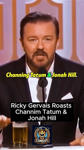 1.3M views · 5.9K reactions | Ricky Gervais roasting Channum Tatum & Jonah Hill  #rickygervais #comedy #comics #standup | Crazy For Comedy | Facebook