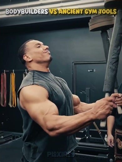 Bodybuilder VS Ancient Gym Tools + This Guy ☠️