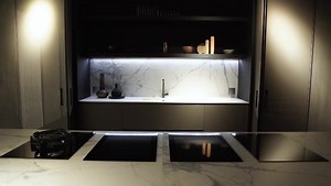 3.6K views · 88 reactions | Modulnova #kitchen | Ghost system. The inside of the large, tall storage unit is in the same materials as the island, adding stunning good looks to functionality. #modulnova #kitchendesign #atmosphere #ghostmodulnova #kitchen #madeinitaly | MODULNOVA | Facebook