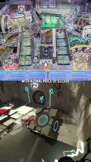 After 15 years there's a new Portal "game" for $12,500 #portal #pinball #gaming #shorts #portal2