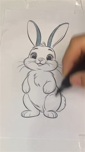 Hare 🥰🥰 #drawing #vibrantbirds #colouring #art #trending #painting #draw #cute #satisfying