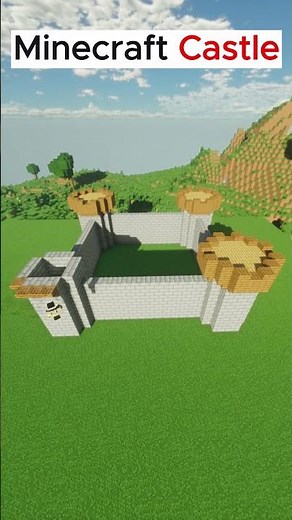 🔥 Minecraft Ultimate Castle Build in 30 Seconds 🏰 | Easy Survival Castle #shorts