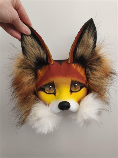 Realistic Fox Mask – Premium Handmade Animal Mask, Fox Cosplay Mask, Therian Mask for Quadrobics, Furry Costume, Unique Daughter Gift - Etsy