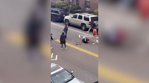 Brutal video shows stabbing victim hit with a baseball bat in Queens