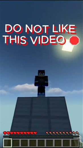 DO NOT LIKE THIS VIDEO! 📉 (Algorithm Test) #minecraft #exprement