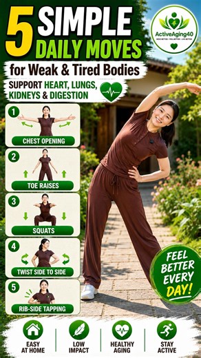 4 Gentle Morning Exercises for Better Mobility & Traditional Wellness After 50 | ActiveAging40
