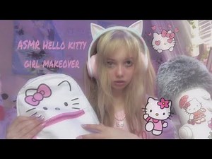 ASMR hello kitty girl gives you a makeover!🤍🎀