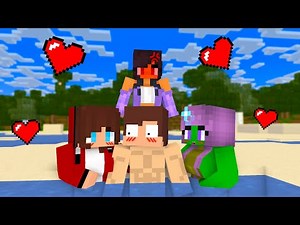 MAIZEN: JJ and Crazy Aphmau FROZEN Girl - Maizen Minecraft Animation