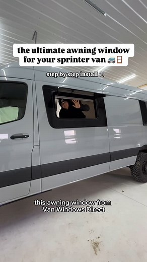 Keith and Hannah | vanlife + travel on Instagram: "Installing an awning window in your Sprinter van is a great way to enhance ventilation, natural light, and functionality 🚐🪟 Here’s a step-by-step guide to help you through the process: 1️⃣ Choose the Right Window: An awning-style window with a built-in bug screen allows airflow even during rain. 2️⃣ Prepare for Installation: Thoroughly read the manufacturer’s installation instructions to understand the specific requirements (and watch our vide