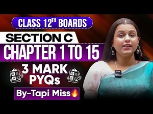 Class 12 Biology PYQs | Section C | 3 Marks | Chap 1 to 15 | Previous Year Questions By Tapi Miss