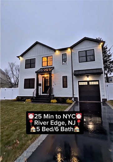 A beautiful new construction currently on the market in River Edge, NJ #njrealestate #bergencounty #hometour #njrealtor
