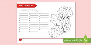 Irish Counties Quiz Worksheet