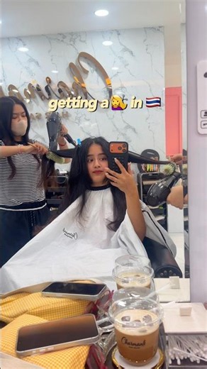 getting a NEW haircut & ₹3000 for eyebrows in Thailand!🇹🇭💇‍♀️ #minivlog