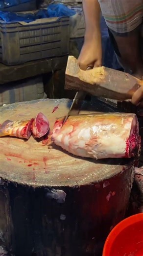 Traditional Carp Fish Cutting Skills