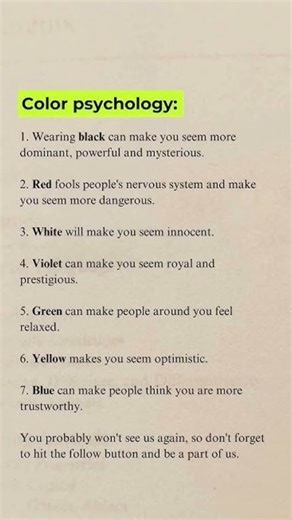 colour psychology 😕🥀#psychology #facts #colour