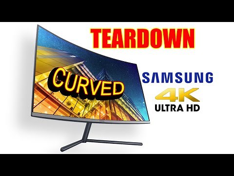 4K Curved Screen PC Monitor teardown, Samsung U32R590CWE