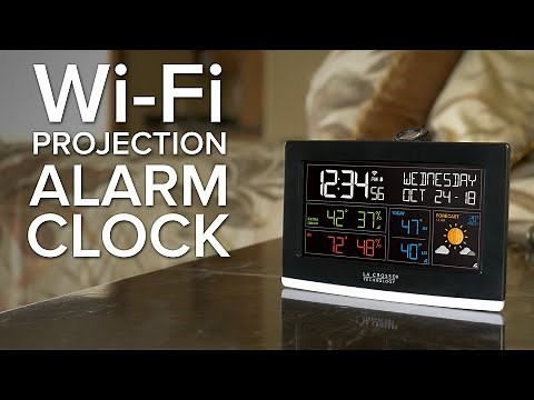 Wi-Fi Projection Alarm Clock With AccuWeather Forecast