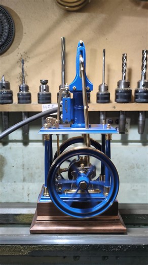 23K views · 470 reactions | A short workshop test of the new vertical steam engine. I hope you like it. You can find other colors of this engine in our catalog! Contact me! steamandwoodcrafts@gmail.com | PSE - Polish Steam Engines and wood crafts | Facebook