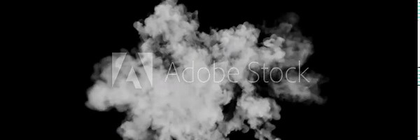 Cartoon smoke blast FX animation featuring explosive vortex dust particles, glowing sparks, rising fog overlay, smooth flash shockwave, seamless alpha channel isolated on black screen 4K.