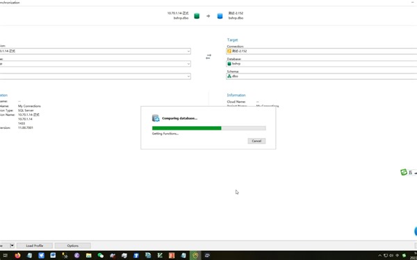 用Navicat实现数据库结构同步