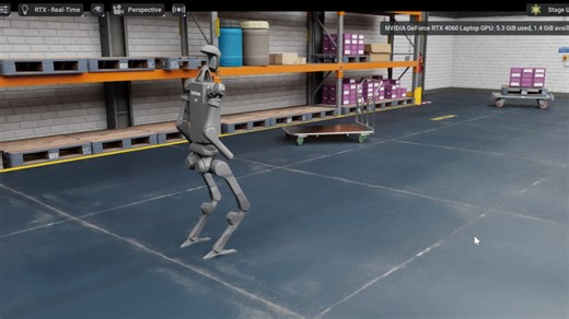 人形机器人sim2sim行走测试