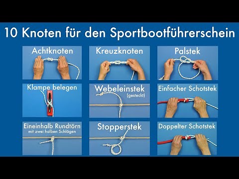 10 Knoten für den Sportbootführerschein | SBF Binnen und See