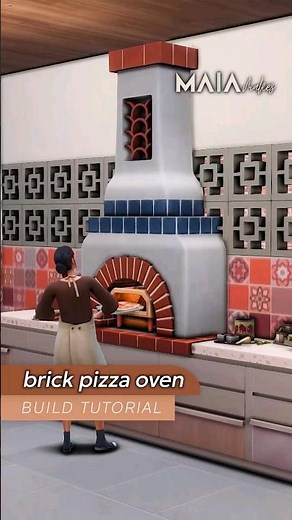 How to make a brick oven pizza with Sims 4 #HomeChefHustle #tutorial #sims4