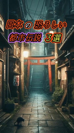 日本の恐ろしい都市伝説３選#都市伝説 #歴史 #雑学