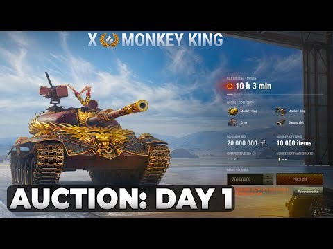 WoT Auction 2023 Day 1: Monkey King