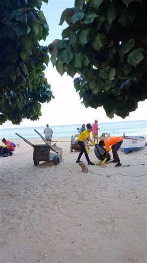 600 pounds of garbage collected this morning at Pile Bay, Spring Garden thanks to the Pile Bay fisher folk and SOL staffers. We can do better Barbados, let us keep it clean. #GreenNation #WorldCleanUpDay #PickUpDeTing #LetsGoGreenTogether | The Nation Barbados