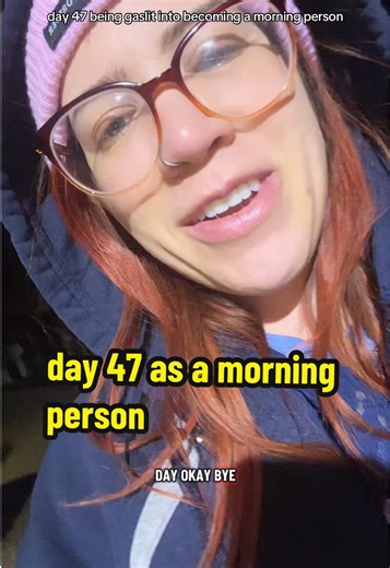 day 47 is late and giving herself grace #realisticmorningroutine #morningthoughts