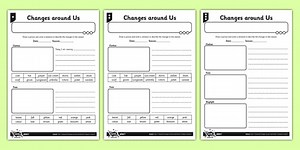 Differentiated Seasonal Changes Around Us Worksheet