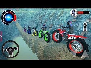 Mega Ramp Motor Bike Stunt Racing Simulator 3D - Extreme Motocross Dirt Bike - Offroad Gameplay