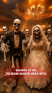 13K views · 2.1K reactions | Each October, The Grand Haunted Opera Hotel opened for one night. Ghostly music filled its marble halls as spirits waltzed beneath flickering chandeliers. By dawn, the guests were gone only their masks remained, waiting for next year’s performance. | Halloween Vibes | Facebook