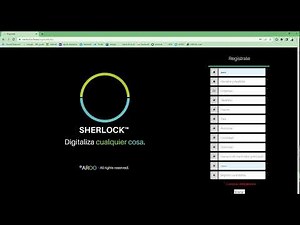 APP WEB DE SHERLOCK: 1- ¿Cómo crear una cuenta y como ingresar a la plataforma Sherlock?