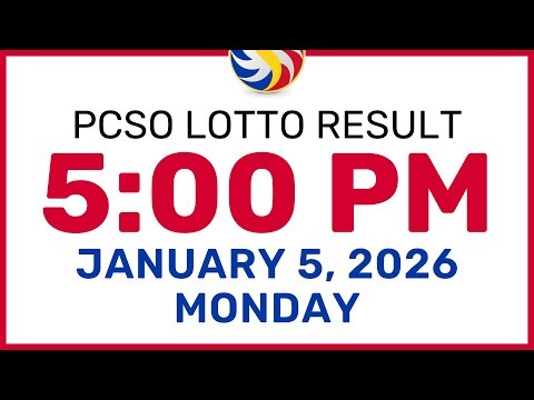 5pm Lotto Result Today January 5 2026 2D 3D Lotto