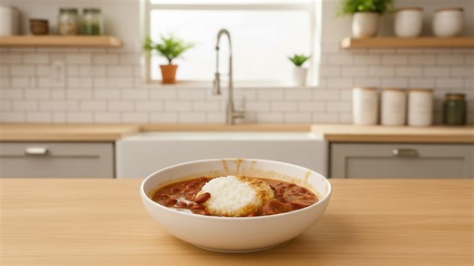 How to make red bean stew with mashed potatoes
