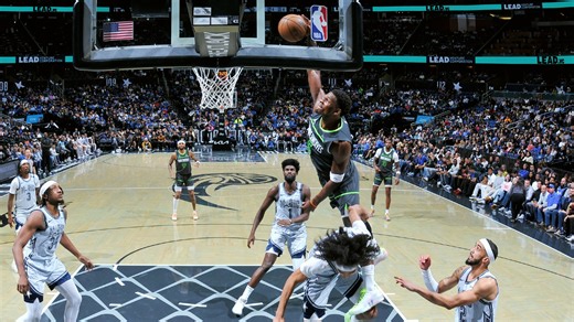 All Angles: Anthony Edwards' ferocious poster slam vs. Magic