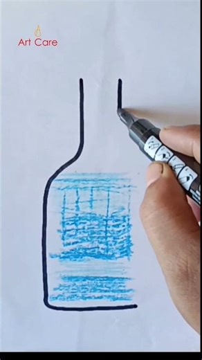 Easy Bottle Drawing || How to draw Bottle || Bottle Drawing