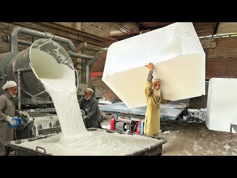 From Liquid to Giant Foam Block | Inside Polyurethane PU Foam Factory Process