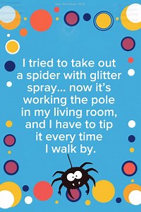 125K views · 5.5K reactions | I tried to take out a spider with glitter spray… now it’s working the pole in my living room, and I have to tip it every time I walk by. | Angels, Fairies & Cherubs ~ Oh My | Facebook